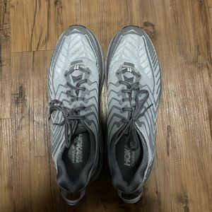 Men’s Grey Hoka One One Clifton Shoes (Outdoor Voices collab)